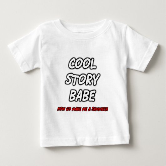 T-shirt Pour Bébé FGD - Le bébé frais d'histoire, vont maintenant me (Devant)