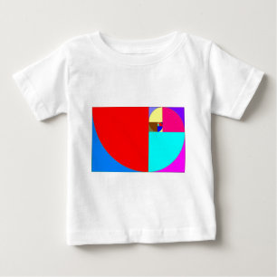 T-shirt Pour Bébé fibonacci espiral