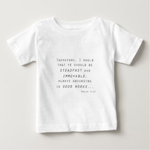 T-shirt Pour Bébé fidèle immuable mosiah écriture lds