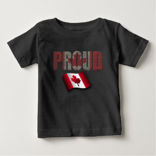 T-shirt Pour Bébé fier canadien