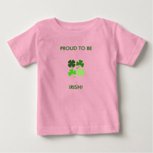 T-SHIRT POUR BÉBÉ FIER D'ÊTRE, IRLANDAIS !