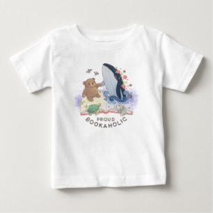 T-shirt Pour Bébé Fière bibliophile : Illustration de la magie des l