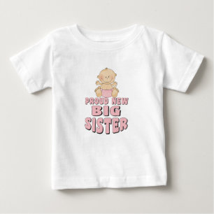 T-shirt Pour Bébé Fière nouvelle grande soeur fille