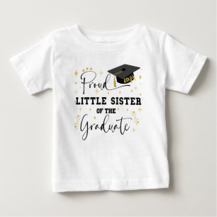 T-shirt Pour Bébé Fière Petite Soeur Du Diplômé  Diplôme