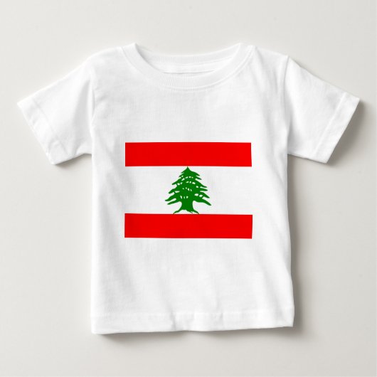 T-shirt Pour Bébé Fièrement Libanais - fier d'être libanais - le (Devant)