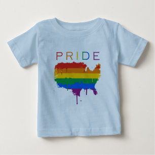 T-shirt Pour Bébé Fierté de Gaymerican