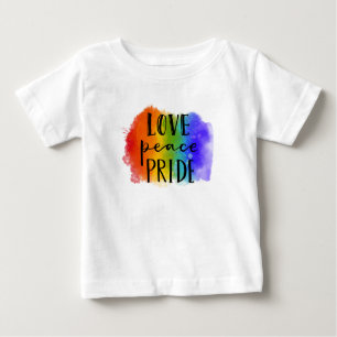 T-shirt Pour Bébé Fierté de l'amour pour la paix