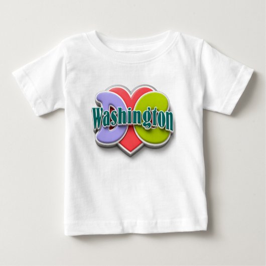 T-shirt Pour Bébé fierté de Washington DC (Devant)