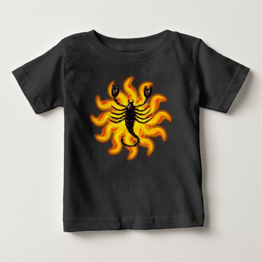 T-shirt Pour Bébé Fiery Scorpio (Devant)