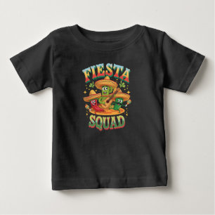 T-shirt Pour Bébé Fiesta Squad Funny Cinco De Mayo Parti Mexicain