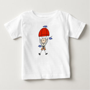 T-shirt Pour Bébé Figure de bâton de plongée Sky
