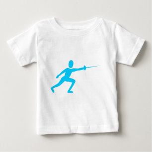 T-shirt Pour Bébé Figure de clôture - bleu ciel