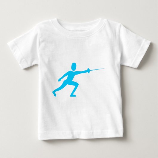 T-shirt Pour Bébé Figure de clôture - bleu ciel (Devant)