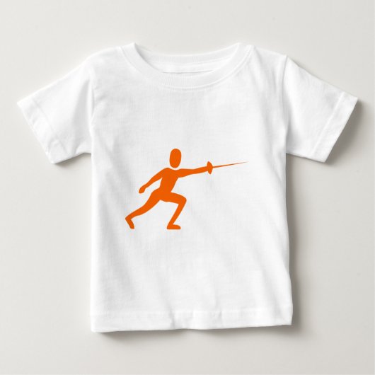 T-shirt Pour Bébé Figure de clôture - orange (Devant)