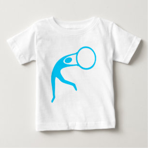 T-shirt Pour Bébé Figure de gymnastique rythmique - Bleu ciel
