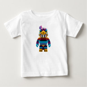 T-shirt Pour Bébé Figure de jouet aigle designer vibrant avec motifs