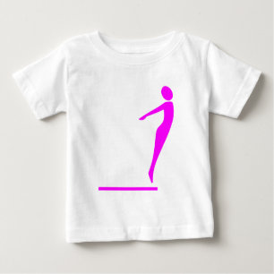 T-shirt Pour Bébé Figure de plongée - Magenta