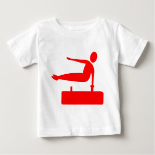 T-shirt Pour Bébé Figure de stockage en chambre forte - Rouge