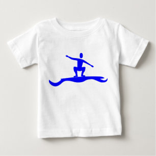 T-shirt Pour Bébé Figure de surf - bleu