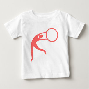 T-shirt Pour Bébé Figure rythmique gymnastique - rose tropicale