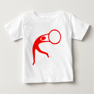 T-shirt Pour Bébé Figure rythmique gymnastique - Rouge