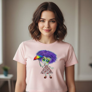 T-shirt Pour Bébé fille avec un parapluie