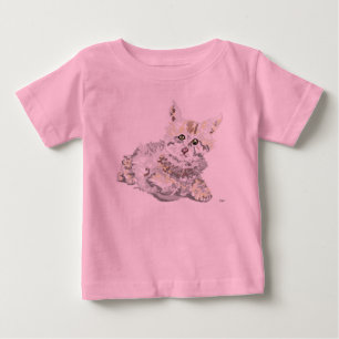 T-shirt pour bébé fille "Chaton"