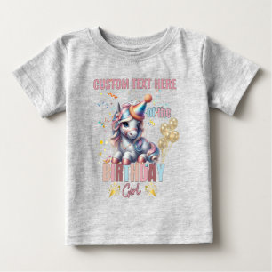 T-shirt Pour Bébé Fille d'anniversaire de cheval Équestre Famille A