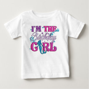 T-shirt Pour Bébé Fille d'anniversaire écriture moderne 