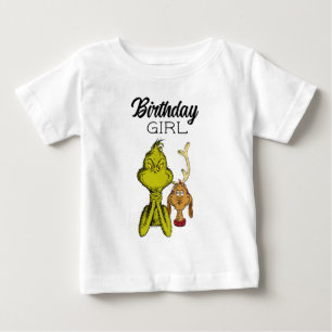 T-shirt Pour Bébé Fille d'anniversaire Grinch Tableau