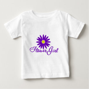 T-shirt Pour Bébé Fille de Fleur de marguerite violette