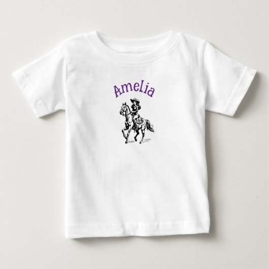 T-shirt Pour Bébé Fille de vache (Devant)