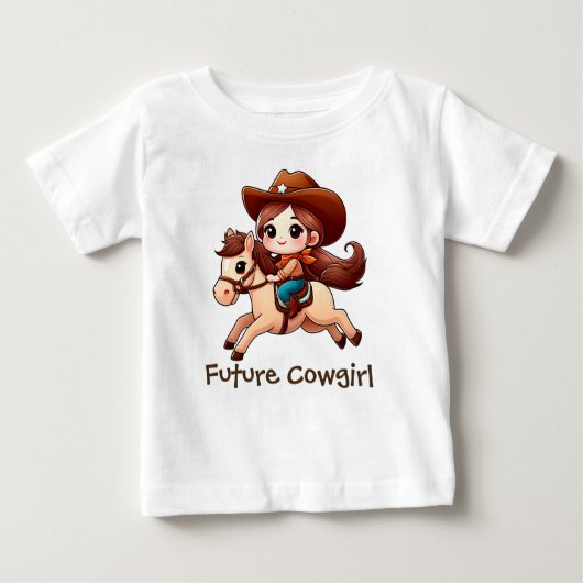 T-shirt Pour Bébé Fille-fille mignonne (Devant)