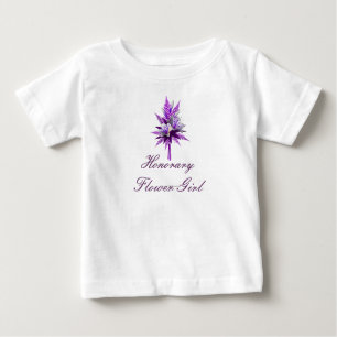 T-shirt Pour Bébé "Fille Fleur Honoraire" Purple Lily Bouquet (a)