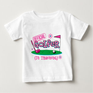 T-shirt Pour Bébé Fille Golfeuse en formation