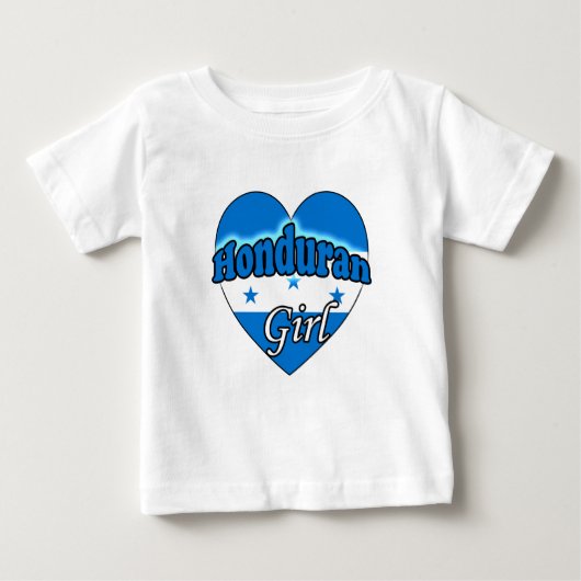 T-shirt Pour Bébé Fille hondurienne (Devant)