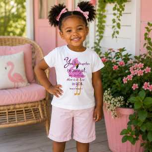 T-shirt Pour Bébé Fille jolie Flamingo Tropical
