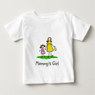 T-shirt Pour Bébé Fille mère et fille de maman Chemises d'art de fam