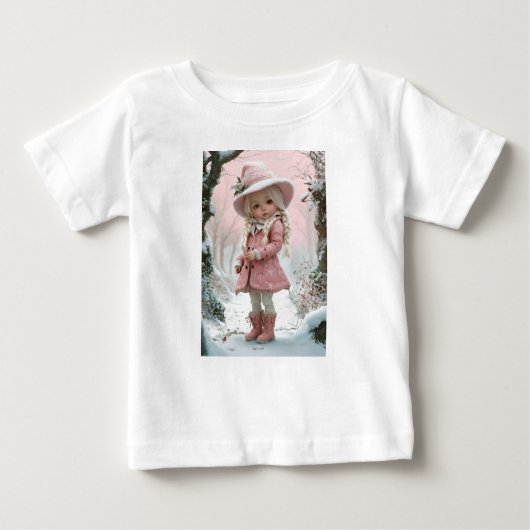 T-shirt pour bébé fille mignon  (Devant)