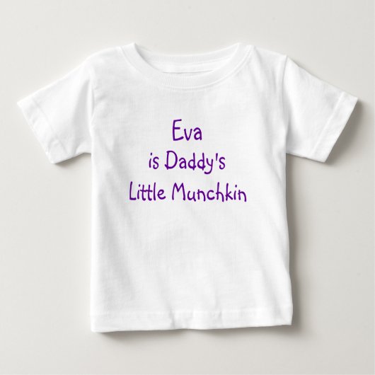 T-shirt Pour Bébé Fille personnalisable - Petite Fille (Devant)