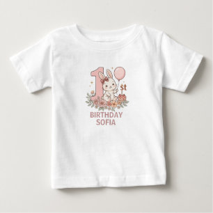 T-shirt pour bébé fille pour le premier anniversai