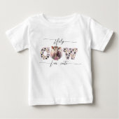 T-shirt pour bébé fille rose 'Vache sacrée je suis (Devant)