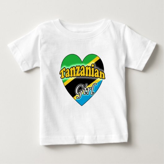 T-shirt Pour Bébé fille tanzanienne (Devant)