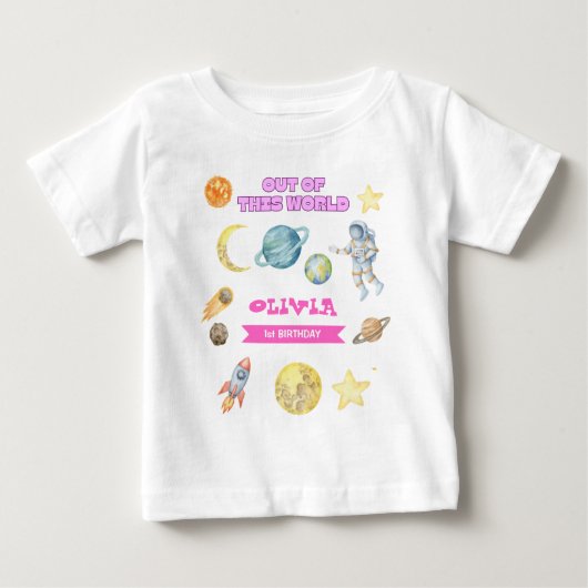 T-shirt Pour Bébé Filles de l'espace extra-atmosphérique (Devant)