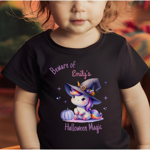T-shirt Pour Bébé Filles Licorne Mignonnes Halloween Personnalisé
