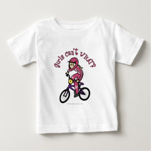 T-shirt Pour Bébé Filles rose pâle BMX