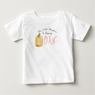 T-shirt Pour Bébé Fillettes T Shirt Anniversaire Petite Citrouille Â