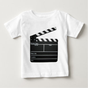 T-shirt Pour Bébé Film de clapet d'ardoise de film de bardeau