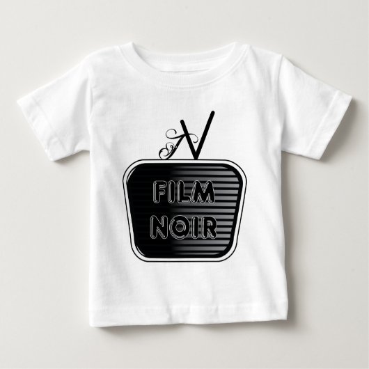 T-shirt Pour Bébé Film Noir (Devant)