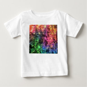 T-shirt Pour Bébé Fin De L'Art Abstrait Arc-En-Ciel